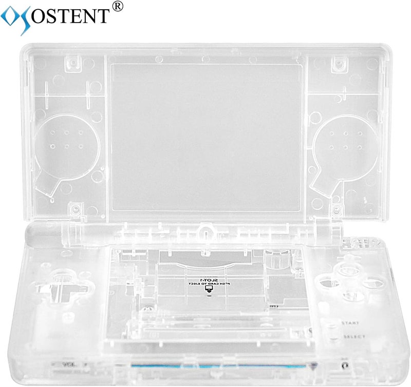 OSTENT Full Repair Parts Replacement Housing Shell Case Kit for Nintendo DS Lite NDSL (Clear) - Image 2